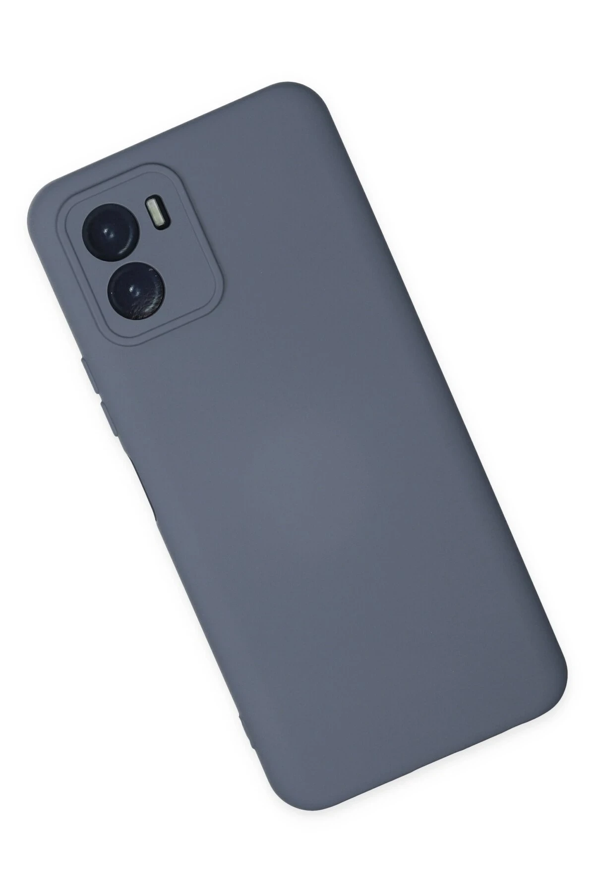 Newface Vivo Y15S Kılıf Nano içi Kadife Silikon - Gri