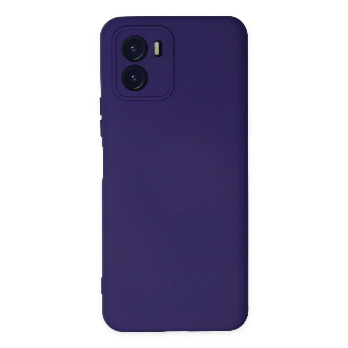 Newface Vivo Y15S Kılıf Nano içi Kadife Silikon - Mor