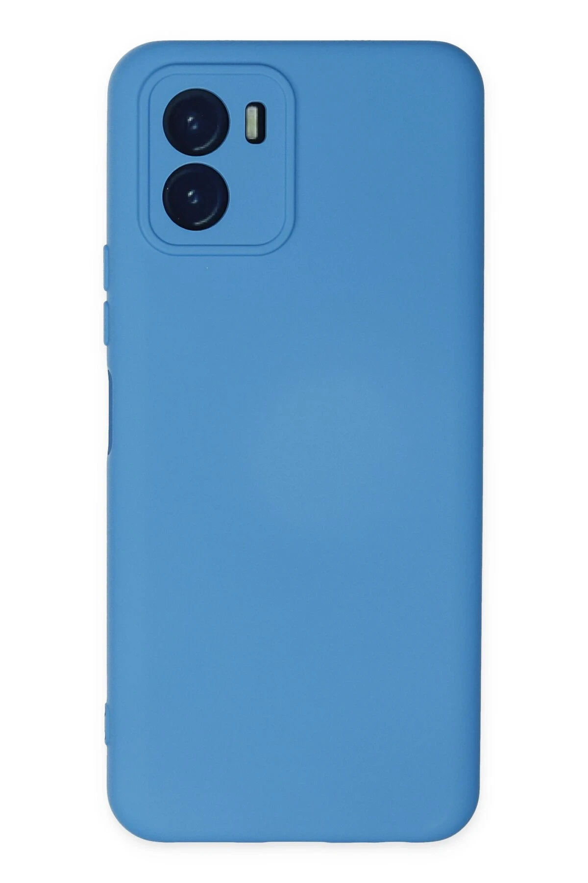 Newface Vivo Y15S Kılıf Nano içi Kadife Silikon - Mavi