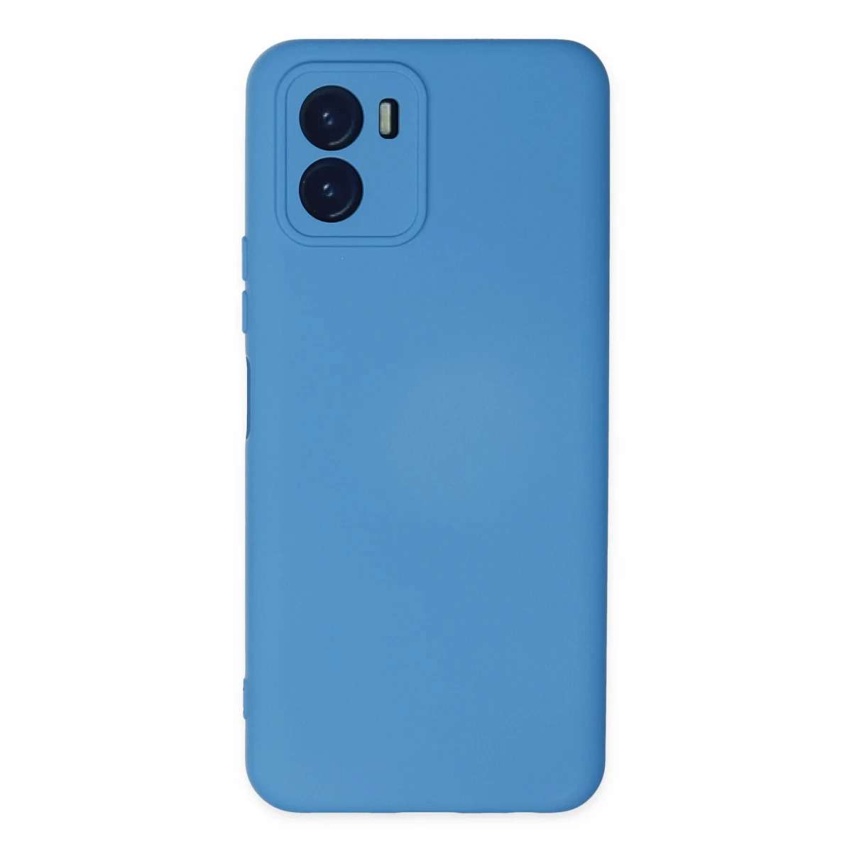 Newface Vivo Y15S Kılıf Nano içi Kadife Silikon - Mavi