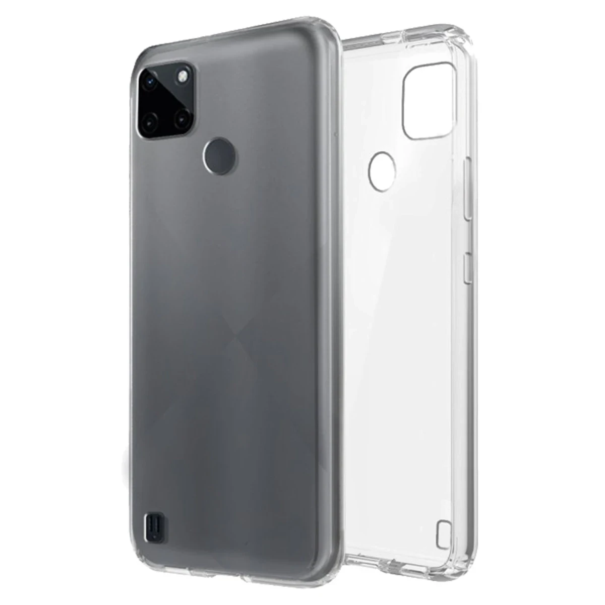 Newface Realme C25Y Kılıf Lüx Şeffaf Silikon