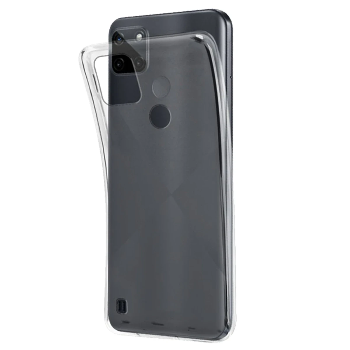 Newface Realme C25Y Kılıf Lüx Şeffaf Silikon