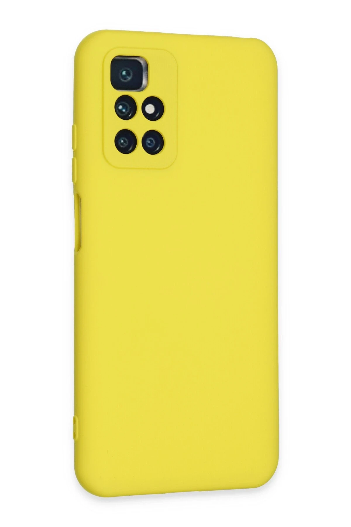 Newface Xiaomi Redmi 10 2022 Kılıf Nano içi Kadife Silikon - Sarı