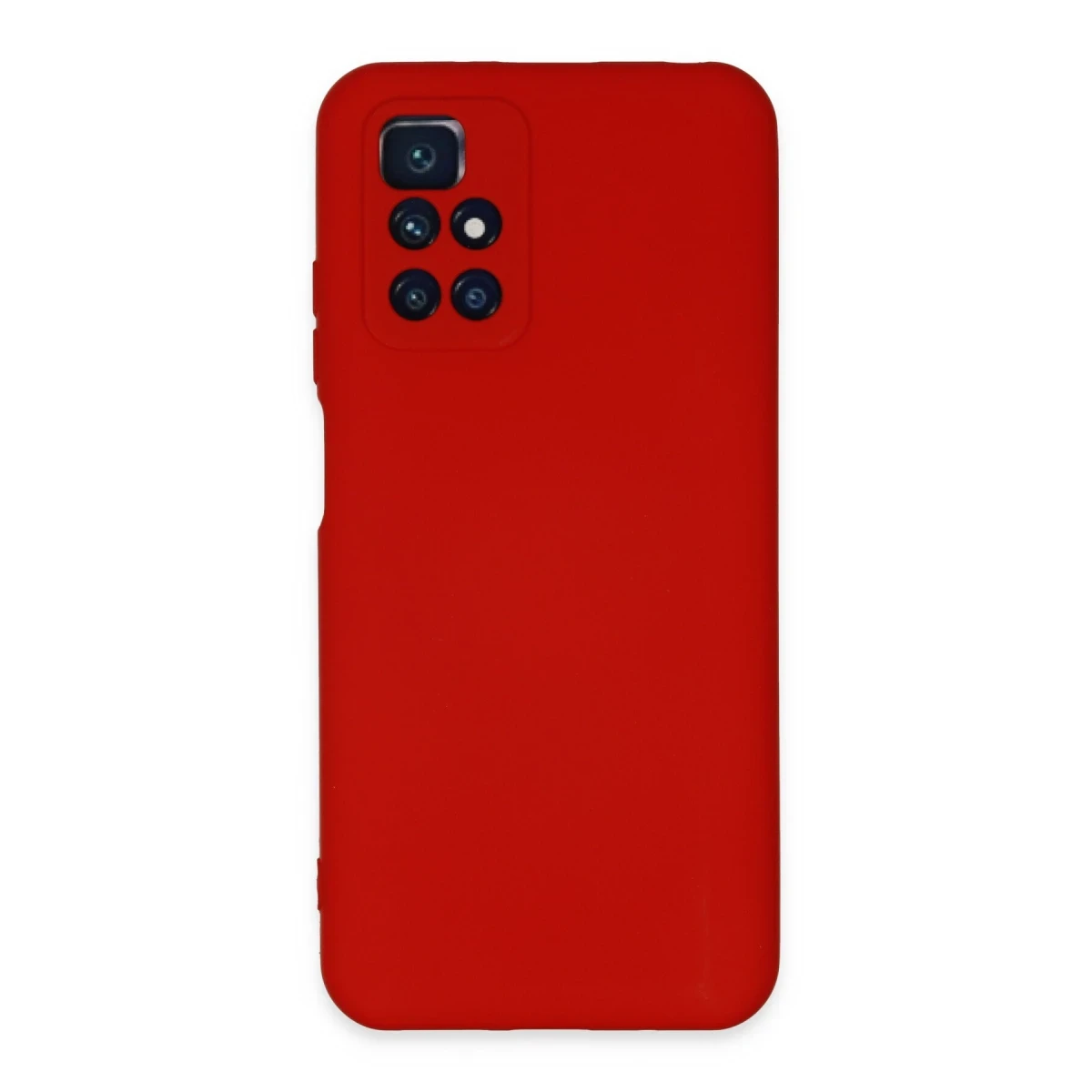 Newface Xiaomi Redmi 10 2022 Kılıf Nano içi Kadife Silikon - Kırmızı