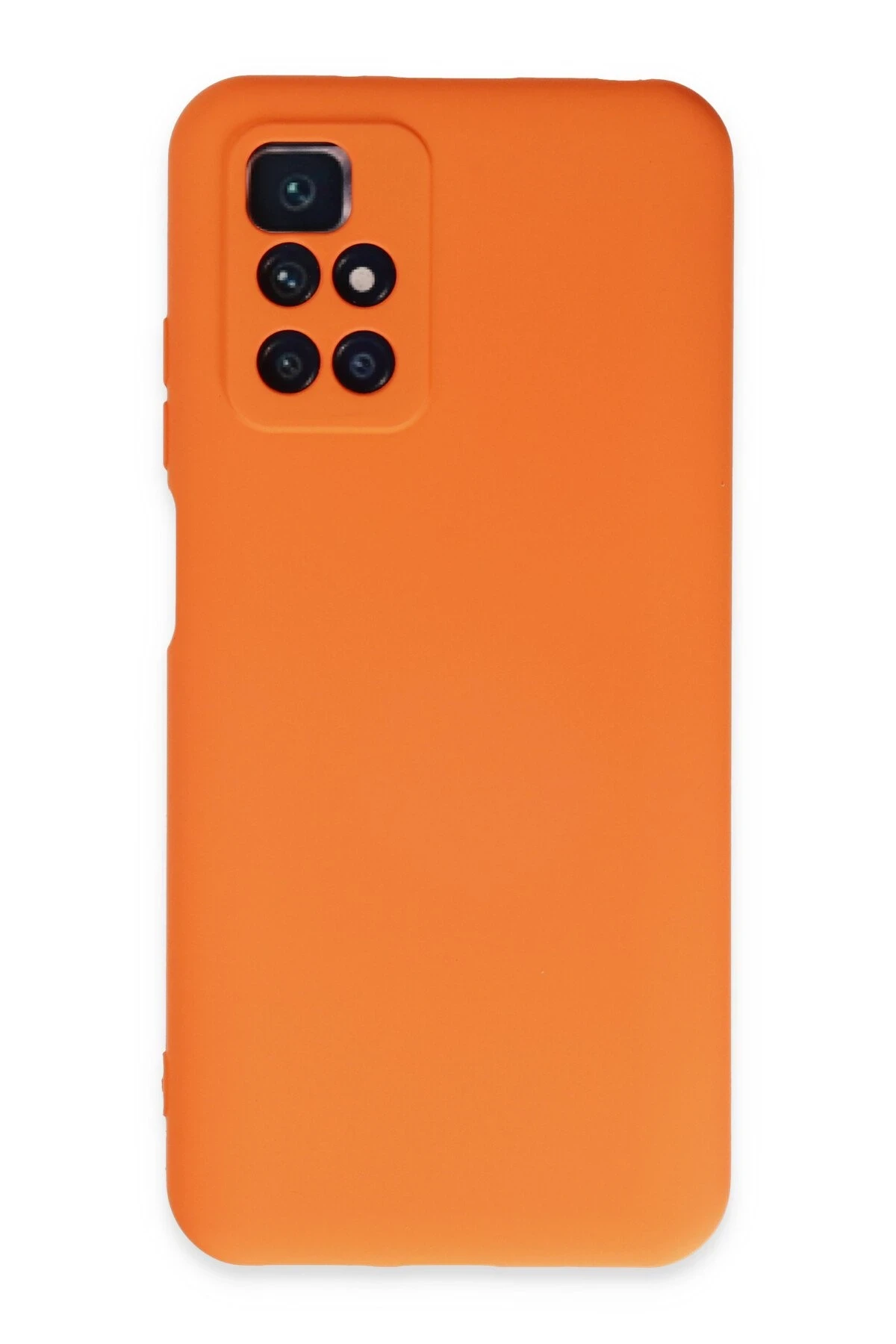 Newface Xiaomi Redmi 10 2022 Kılıf Nano içi Kadife Silikon - Turuncu