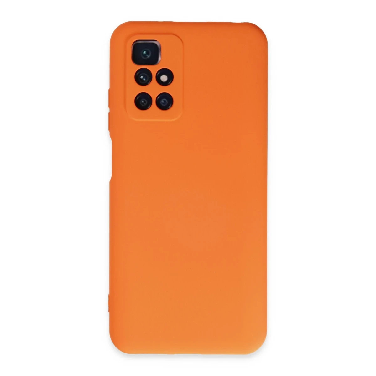 Newface Xiaomi Redmi 10 2022 Kılıf Nano içi Kadife Silikon - Turuncu