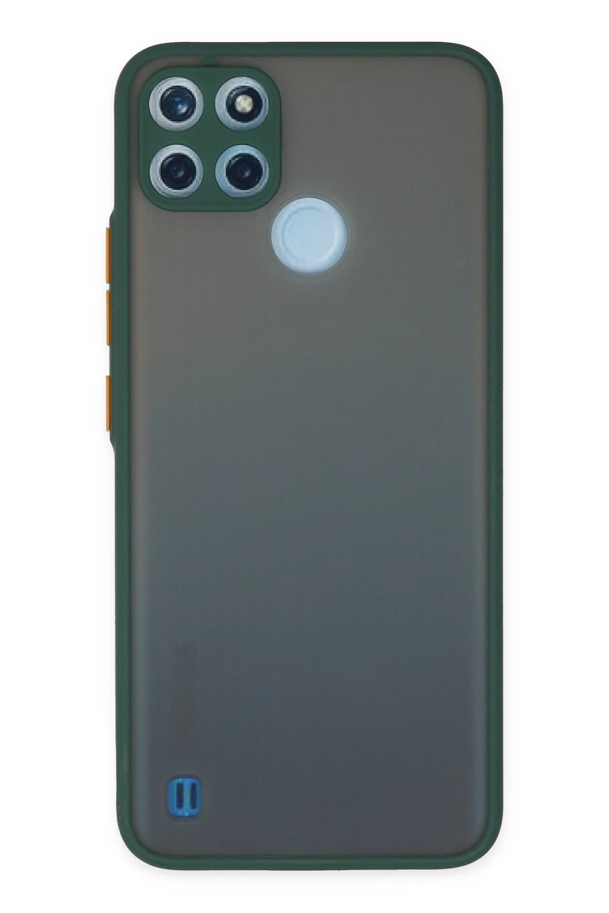 Newface Realme C21Y Kılıf Montreal Silikon Kapak - Yeşil