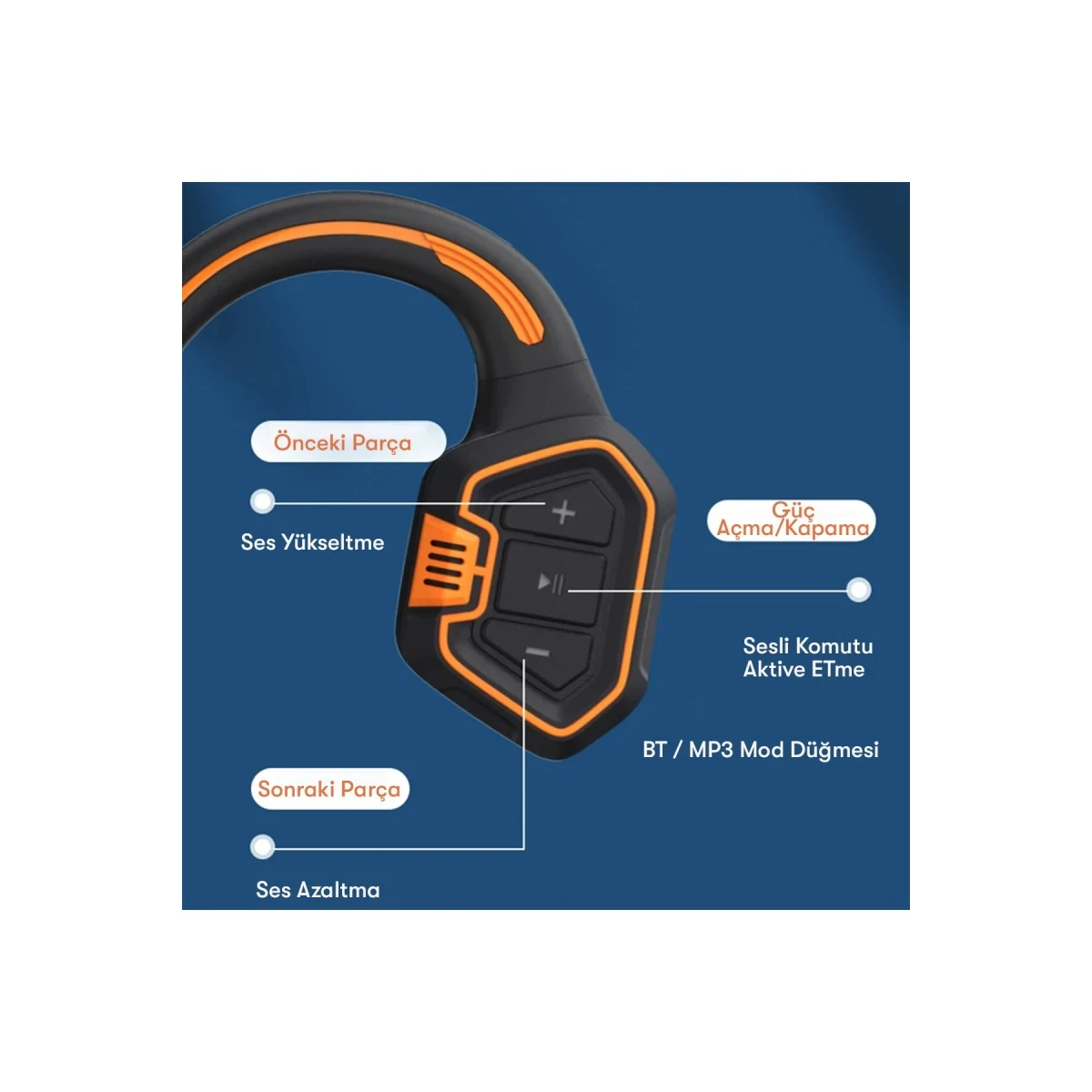 Newface AS9 Suya Dayanıklı Bluetooth Kulaklık - Siyah
