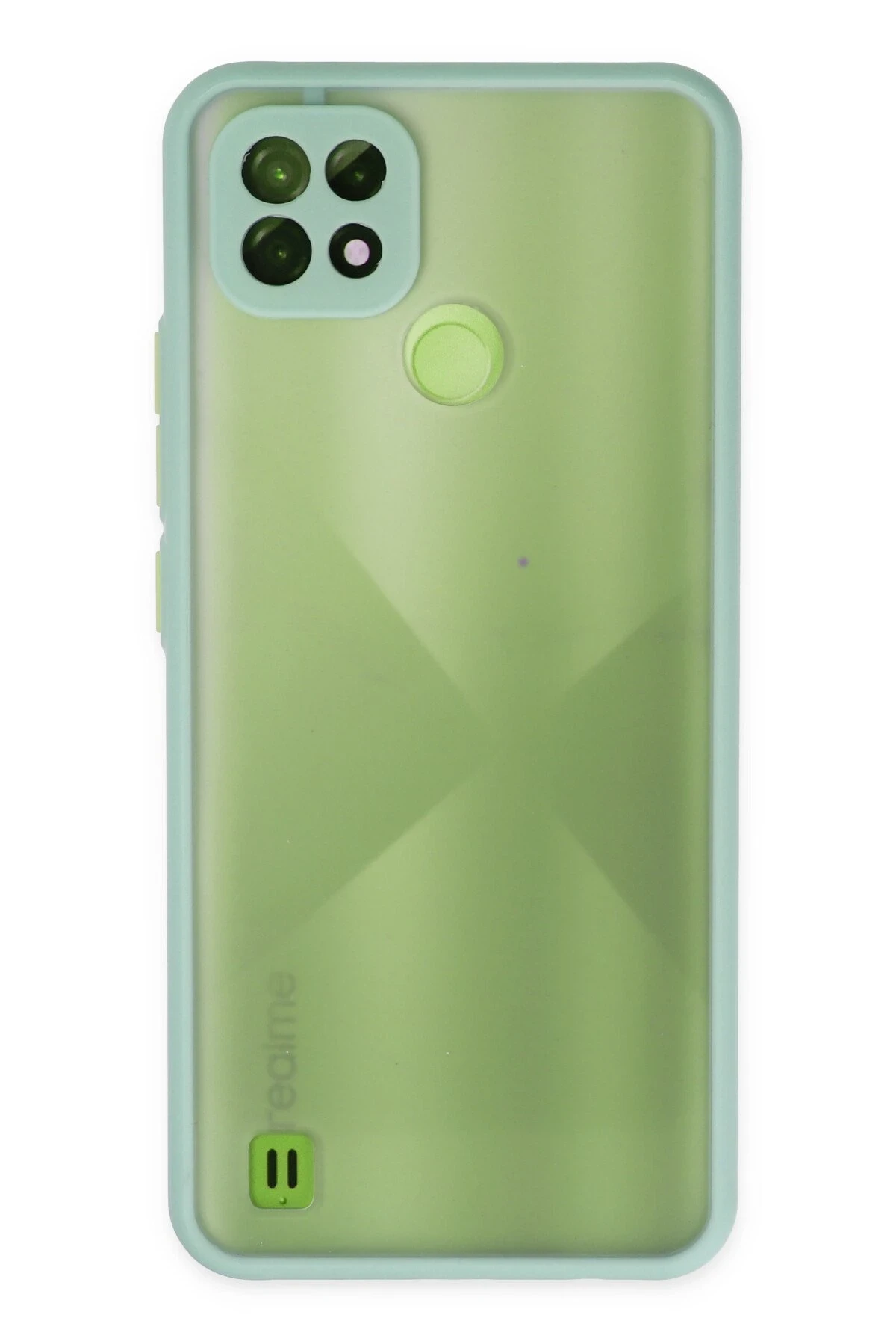Newface Realme C21 Kılıf Montreal Silikon Kapak - Turkuaz