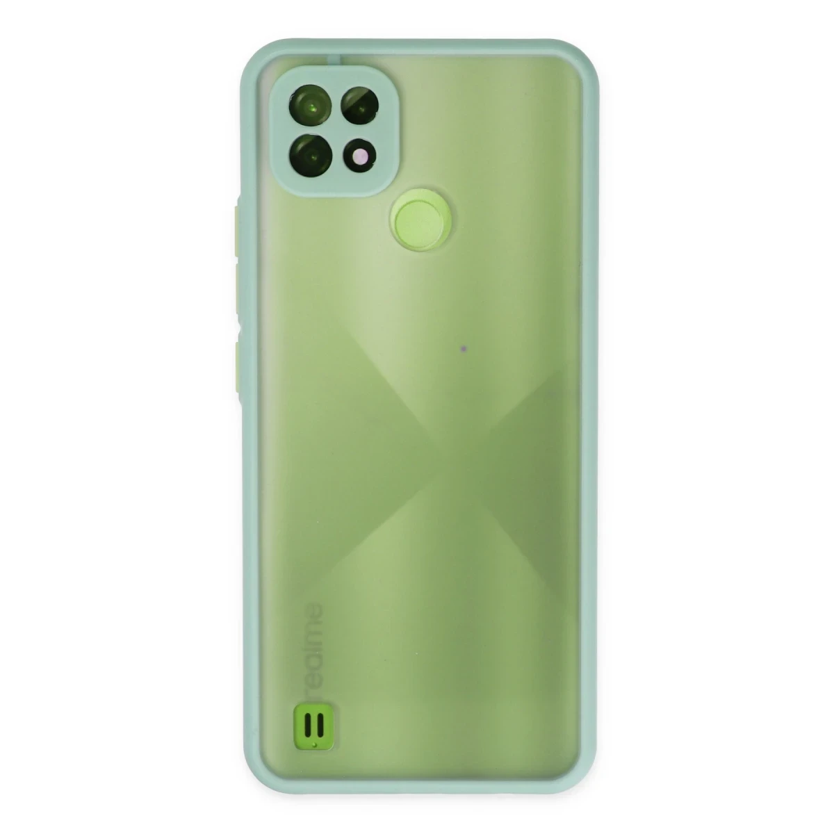 Newface Realme C21 Kılıf Montreal Silikon Kapak - Turkuaz