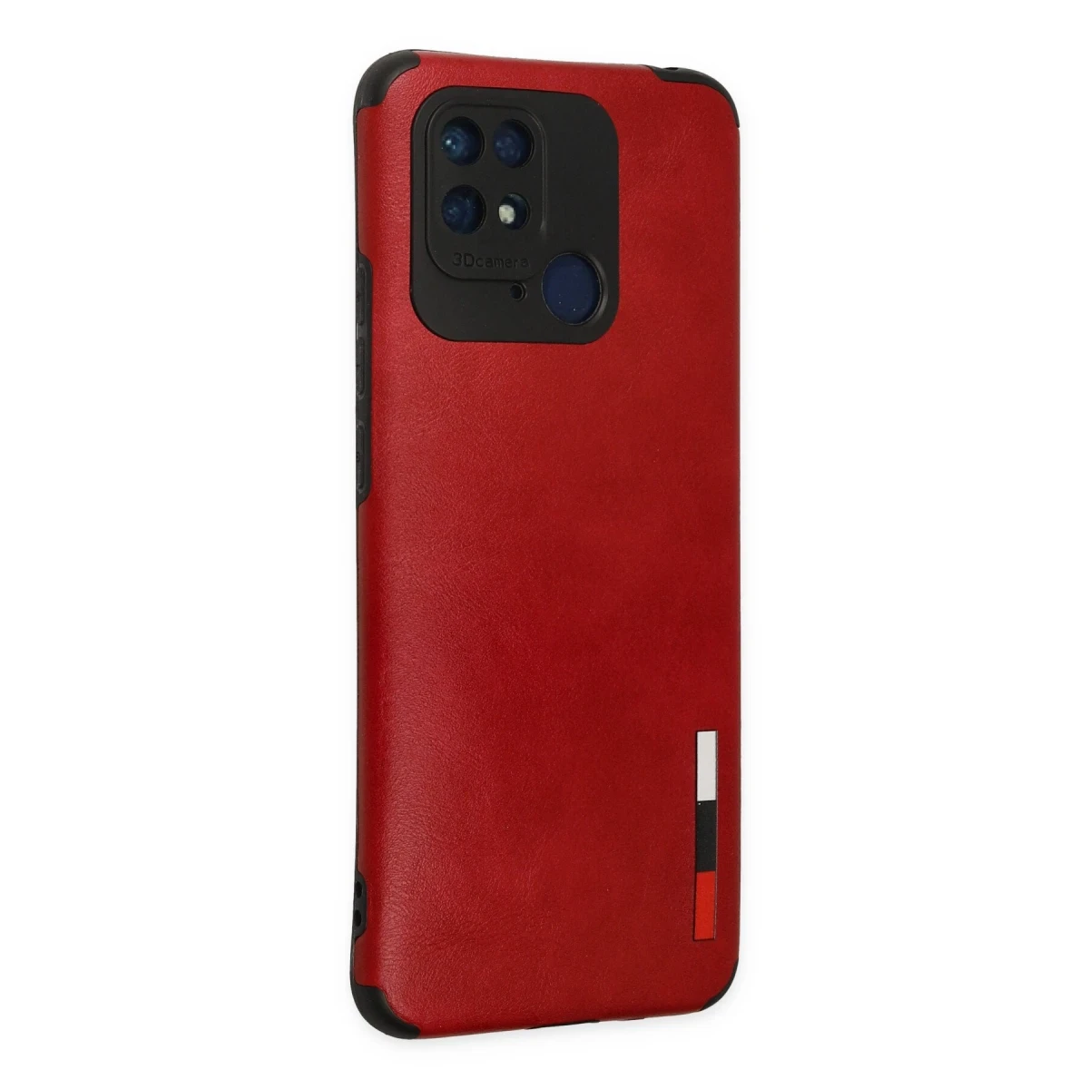 Newface Xiaomi Redmi 10C Kılıf Loop Deri Silikon - Kırmızı