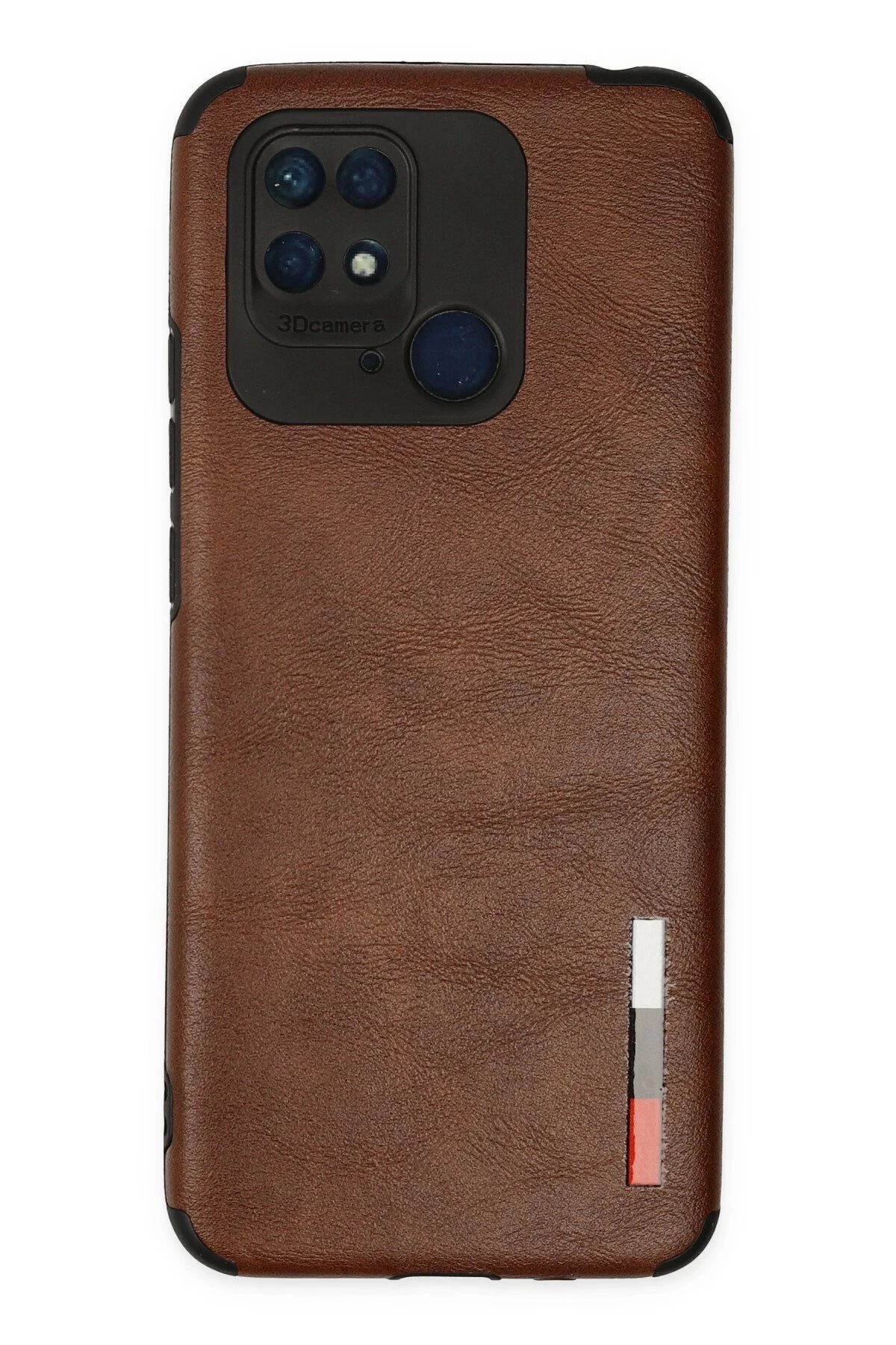 Newface Xiaomi Redmi 10C Kılıf Loop Deri Silikon - Kahverengi