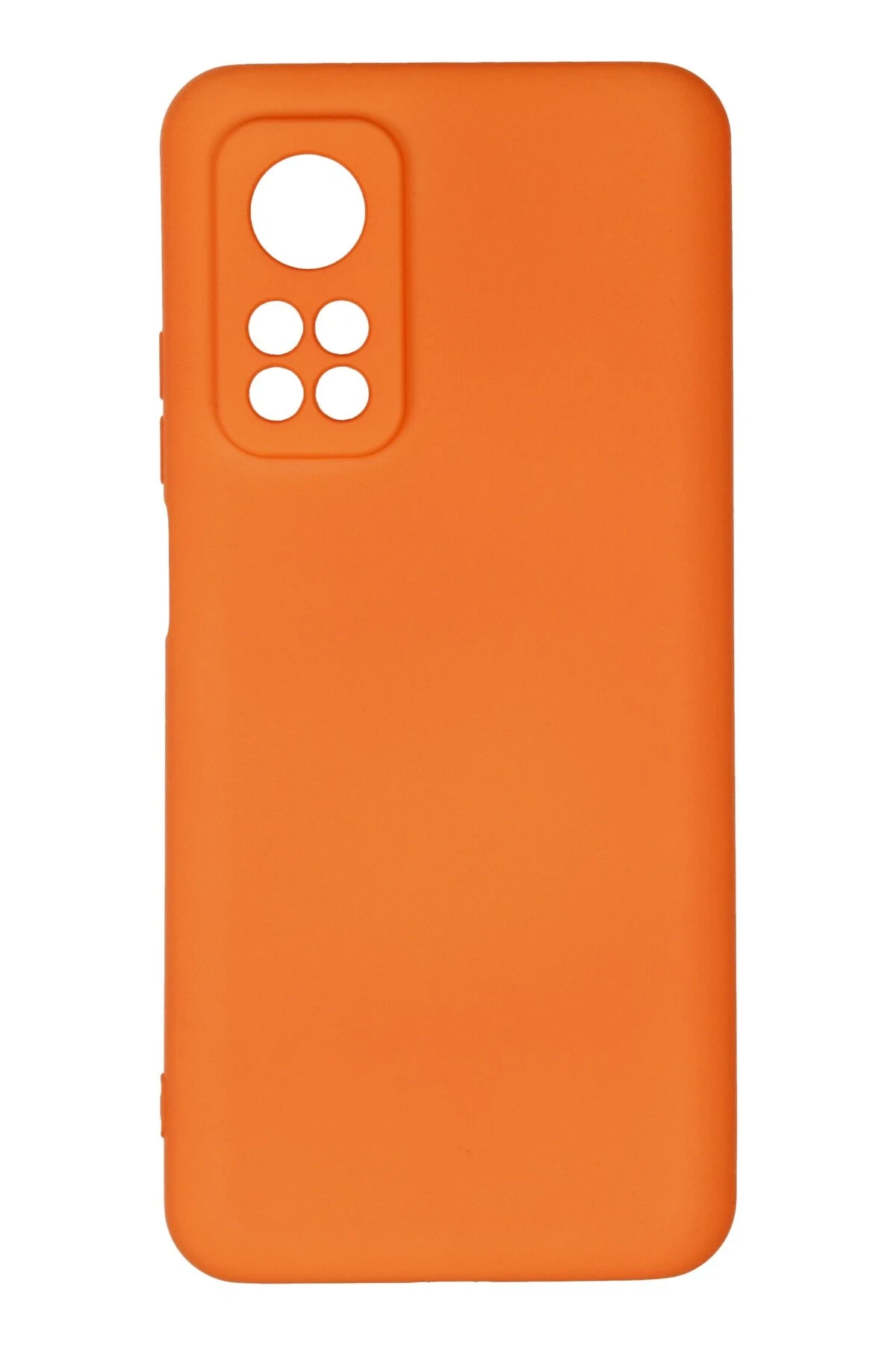 Newface Xiaomi Mi 10T Kılıf Nano içi Kadife Silikon - Turuncu