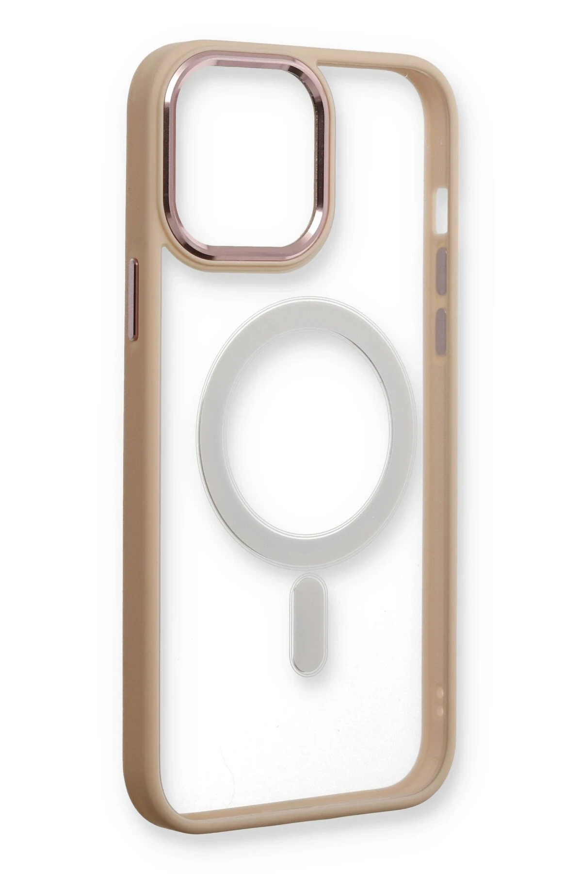 Newface iPhone 13 Pro Kılıf Room Magneticsafe Silikon - Pudra