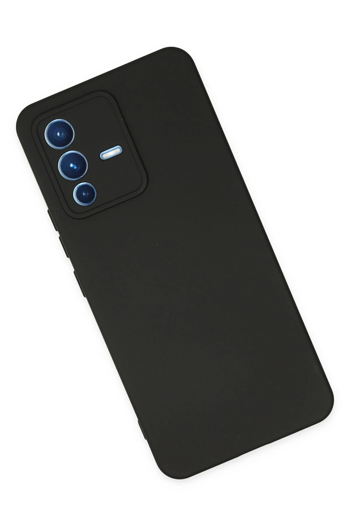 Newface Vivo V23 5G Kılıf Nano içi Kadife Silikon - Siyah