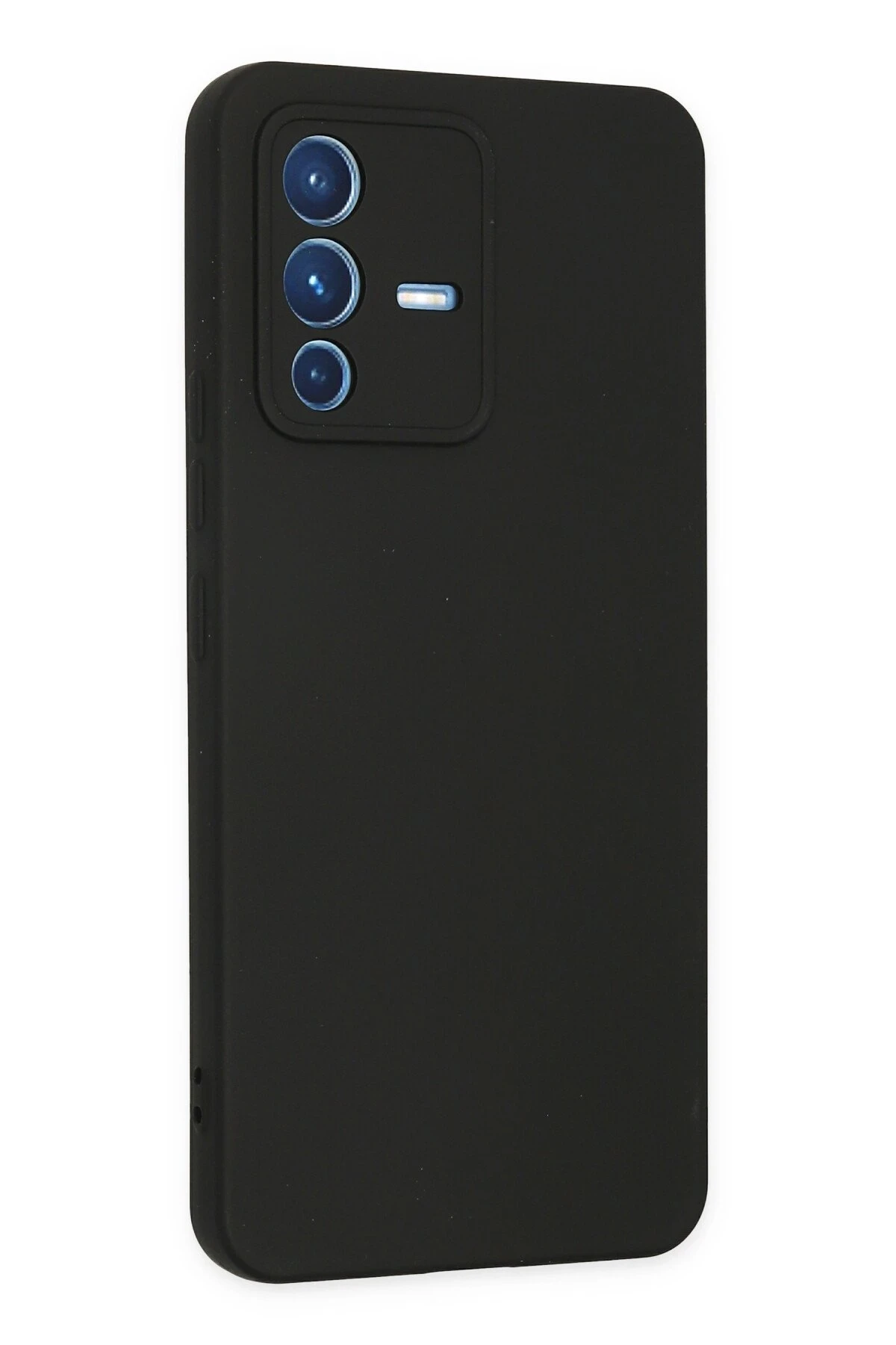 Newface Vivo V23 5G Kılıf Nano içi Kadife Silikon - Siyah