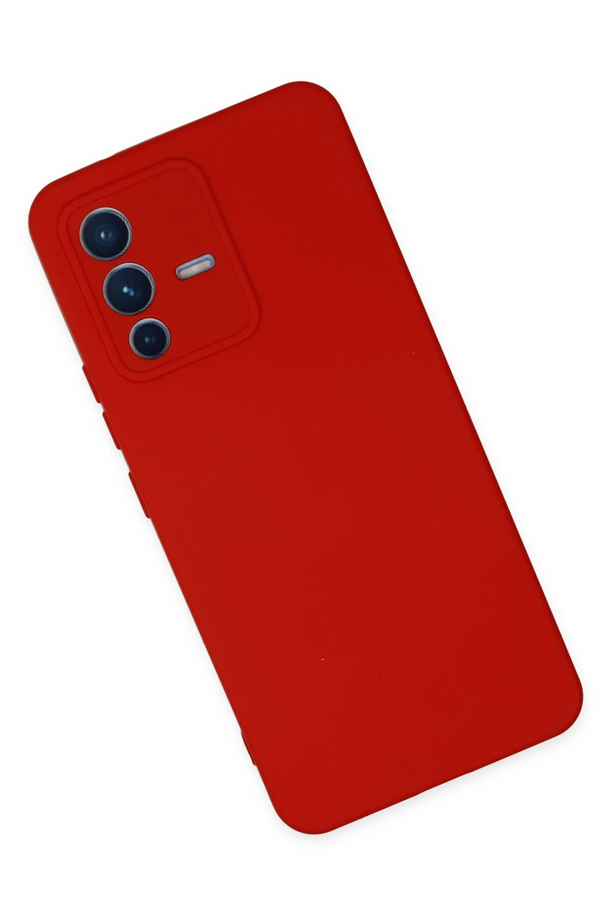 Newface Vivo V23 5G Kılıf Nano içi Kadife Silikon - Kırmızı