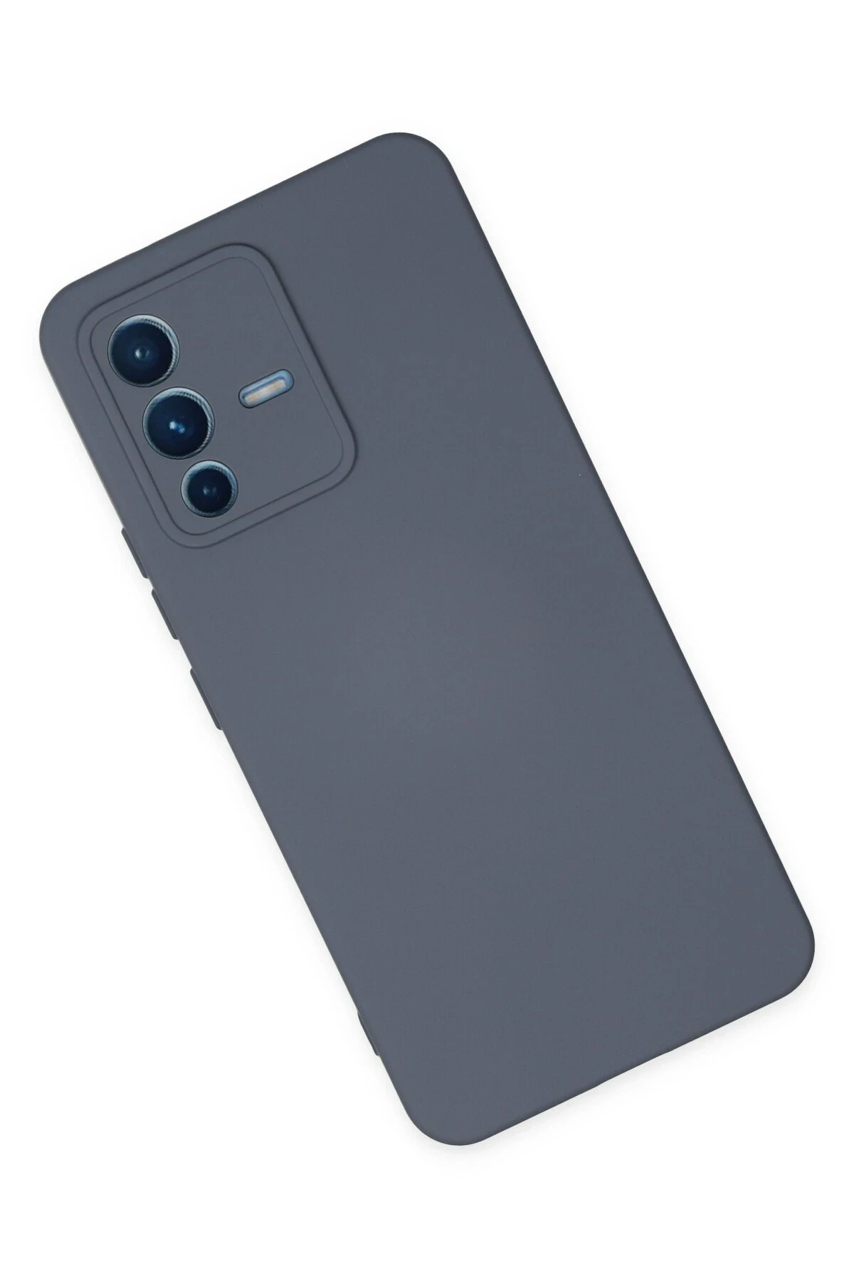 Newface Vivo V23 5G Kılıf Nano içi Kadife Silikon - Gri