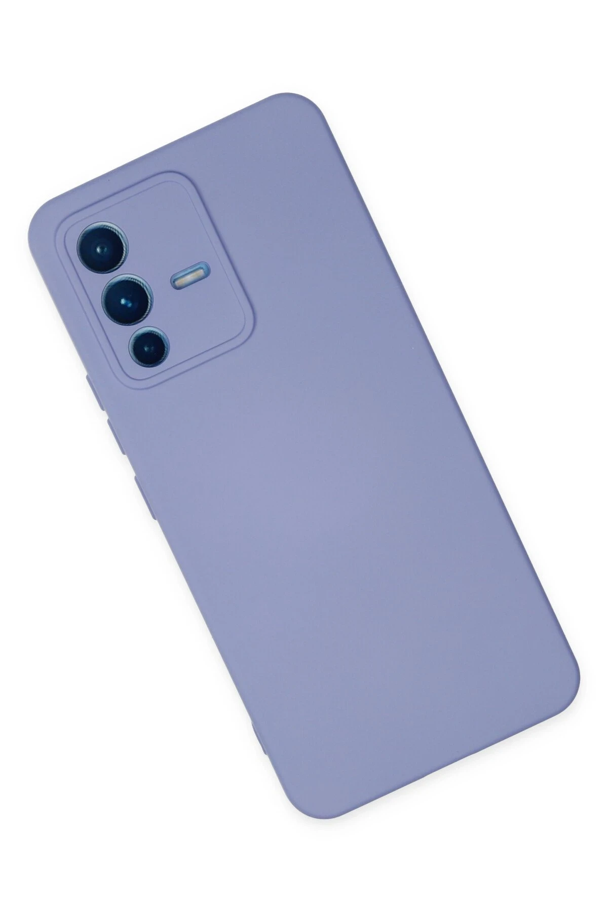 Newface Vivo V23 5G Kılıf Nano içi Kadife Silikon - Lila