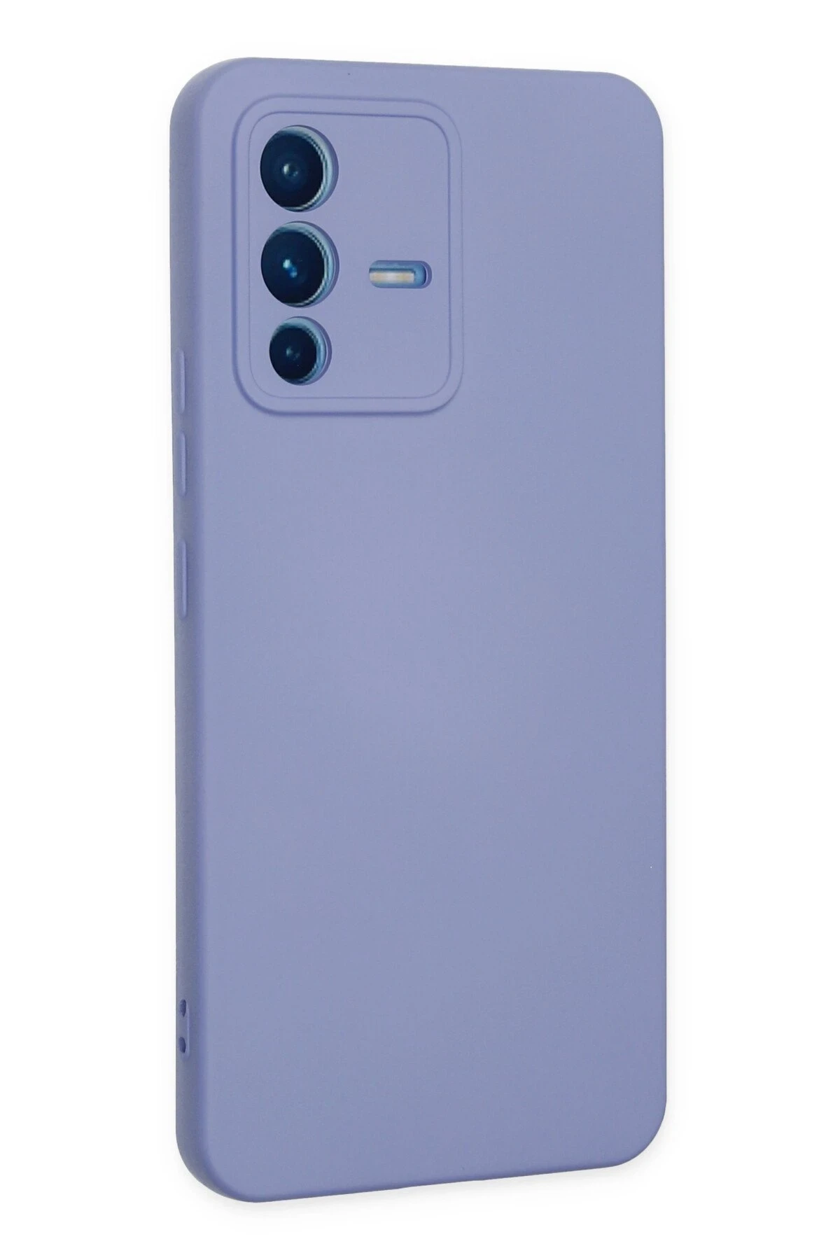 Newface Vivo V23 5G Kılıf Nano içi Kadife Silikon - Lila