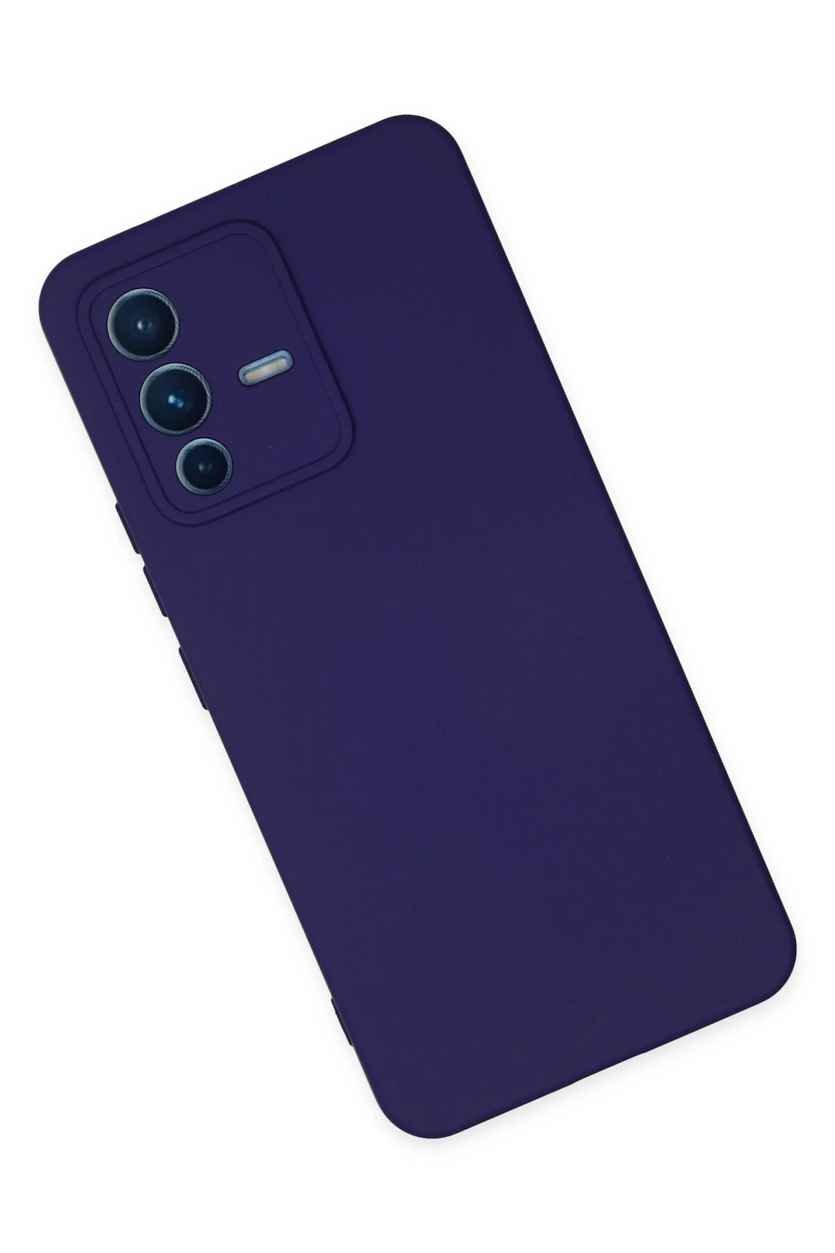 Newface Vivo V23 5G Kılıf Nano içi Kadife Silikon - Mor