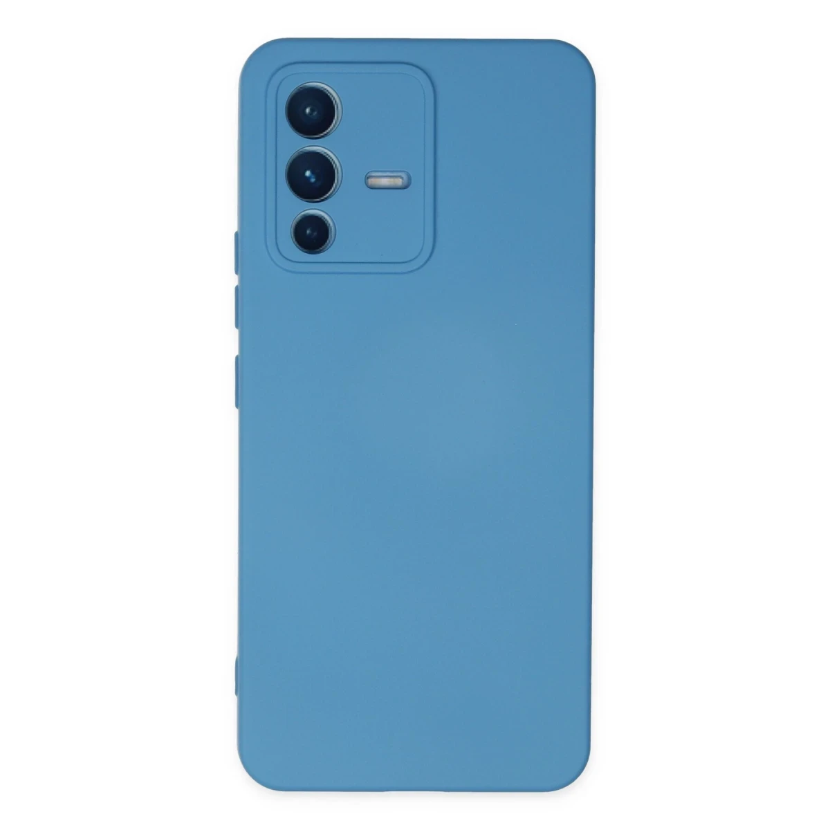 Newface Vivo V23 5G Kılıf Nano içi Kadife Silikon - Mavi
