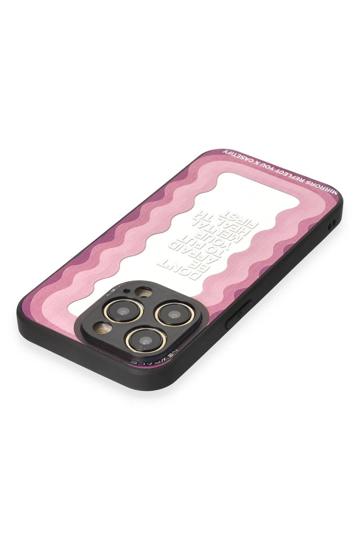 Newface iPhone 12 Pro Max Kılıf Mirror Desenli Kapak - Mirror - 11