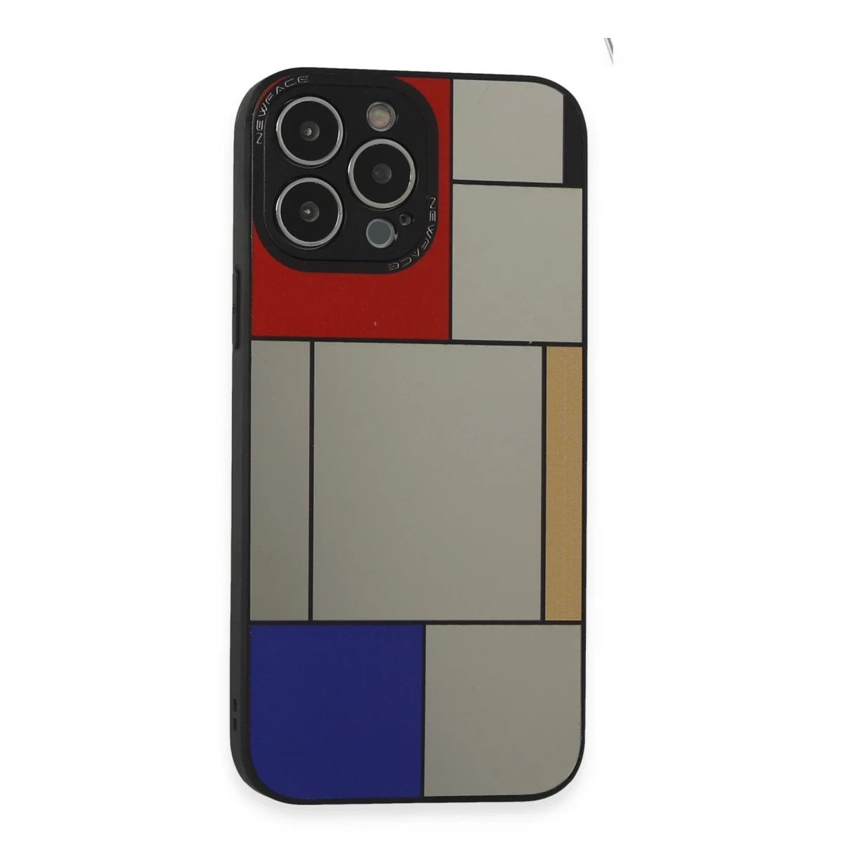 Newface Apple iPhone 13 Pro Kılıf Mirror Desenli Kapak - Mirror - 9