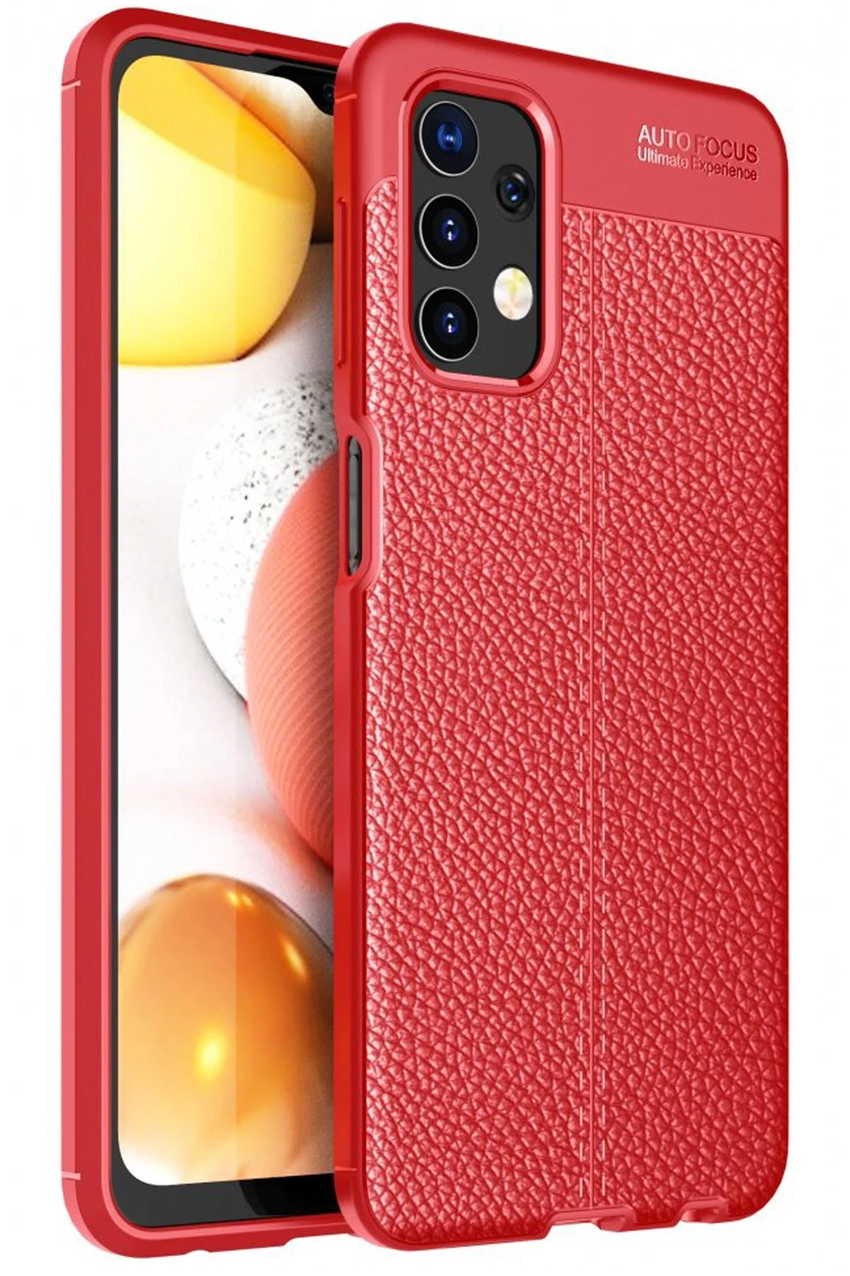Newface Samsung Galaxy A13 4G Kılıf Auto Focus Kapak - Kırmızı