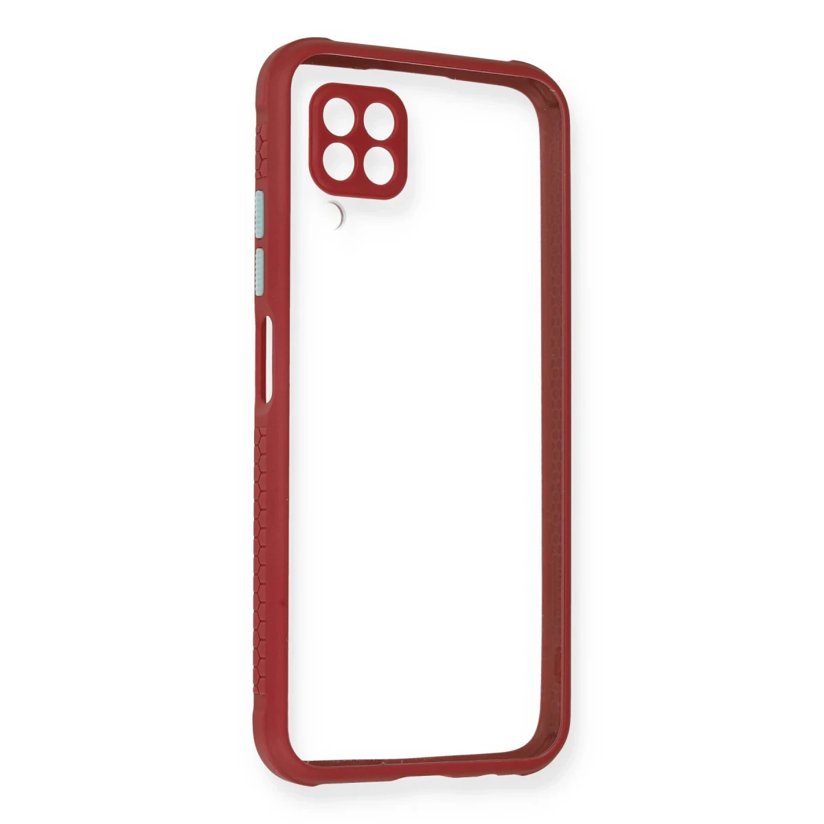 Newface Huawei P40 Lite Kılıf Miami Şeffaf Silikon - Fuşya