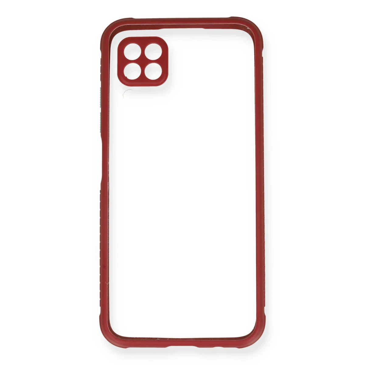 Newface Huawei P40 Lite Kılıf Miami Şeffaf Silikon - Fuşya