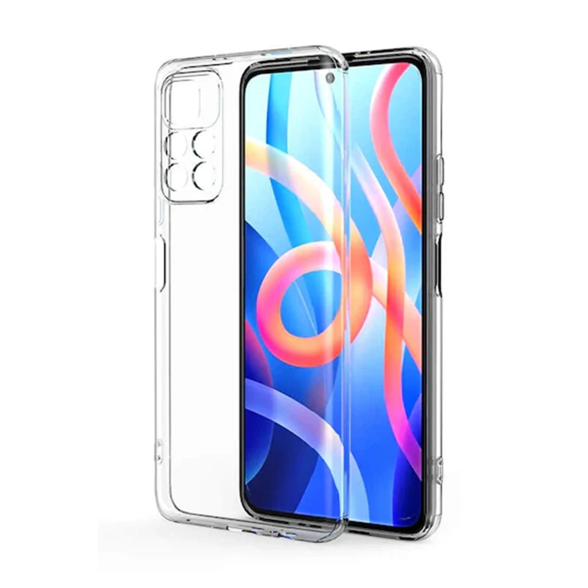 Newface Xiaomi Poco M4 Pro 4G Kılıf Lüx Şeffaf Silikon
