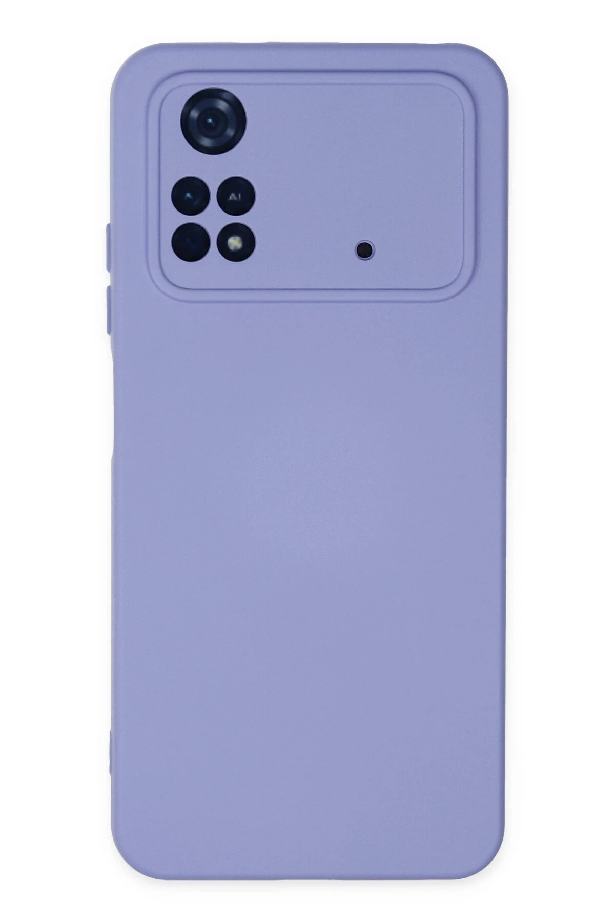 Newface Xiaomi Poco M4 Pro 4G Kılıf Nano içi Kadife Silikon - Lila