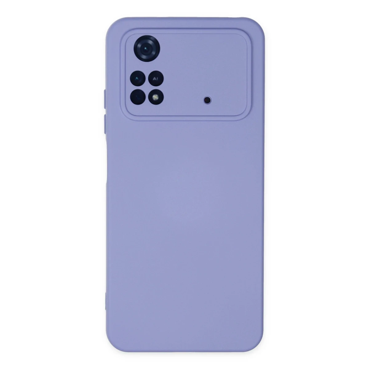 Newface Xiaomi Poco M4 Pro 4G Kılıf Nano içi Kadife Silikon - Lila