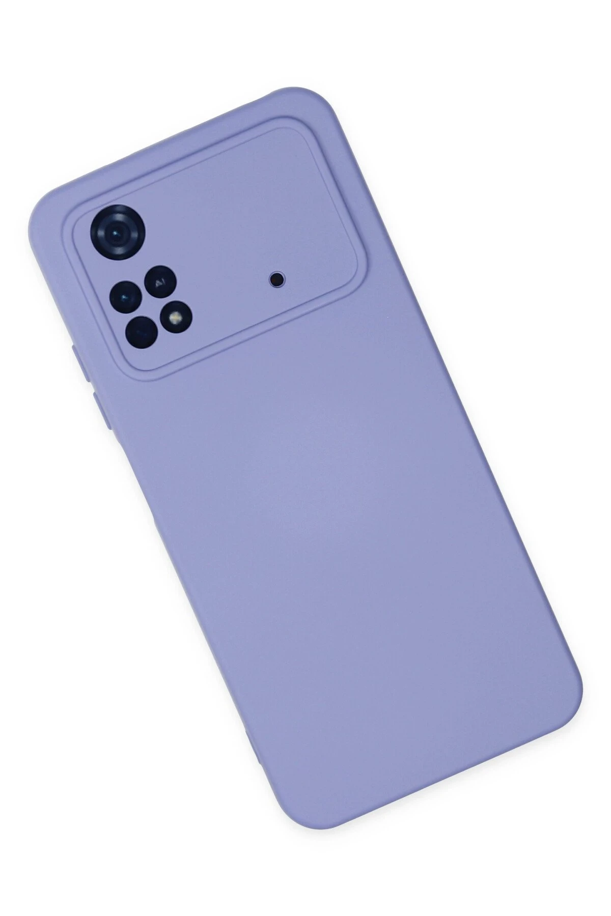 Newface Xiaomi Poco M4 Pro 4G Kılıf Nano içi Kadife Silikon - Lila