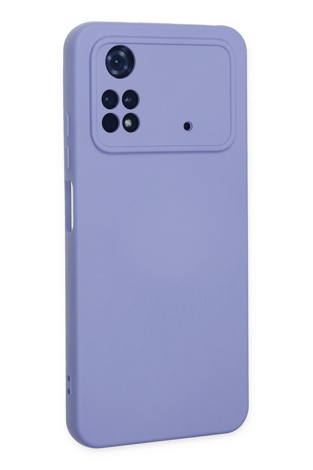 Newface Xiaomi Poco M4 Pro 4G Kılıf Nano içi Kadife Silikon - Lila