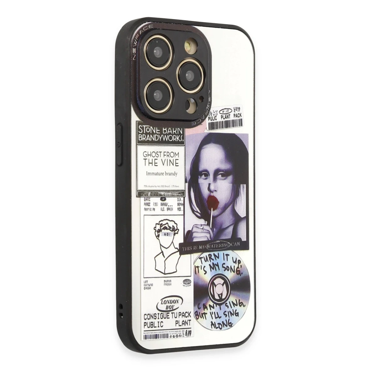 Newface Apple iPhone 14 Pro Kılıf Mirror Desenli Kapak - Mirror - 2