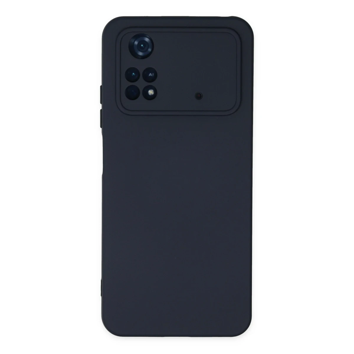 Newface Xiaomi Poco M4 Pro 4G Kılıf Nano içi Kadife Silikon - Lacivert