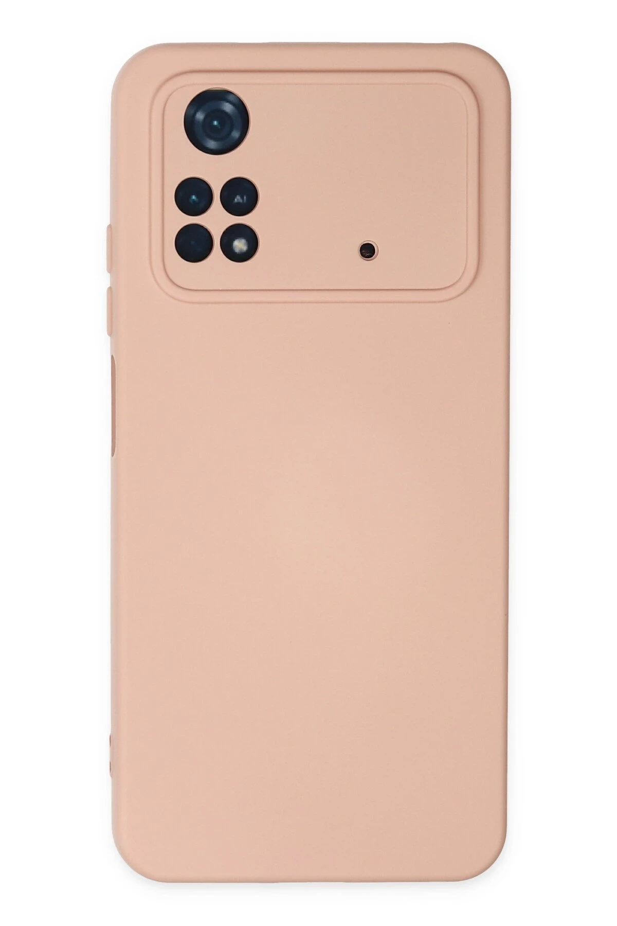 Newface Xiaomi Poco M4 Pro 4G Kılıf Nano içi Kadife Silikon - Pudra