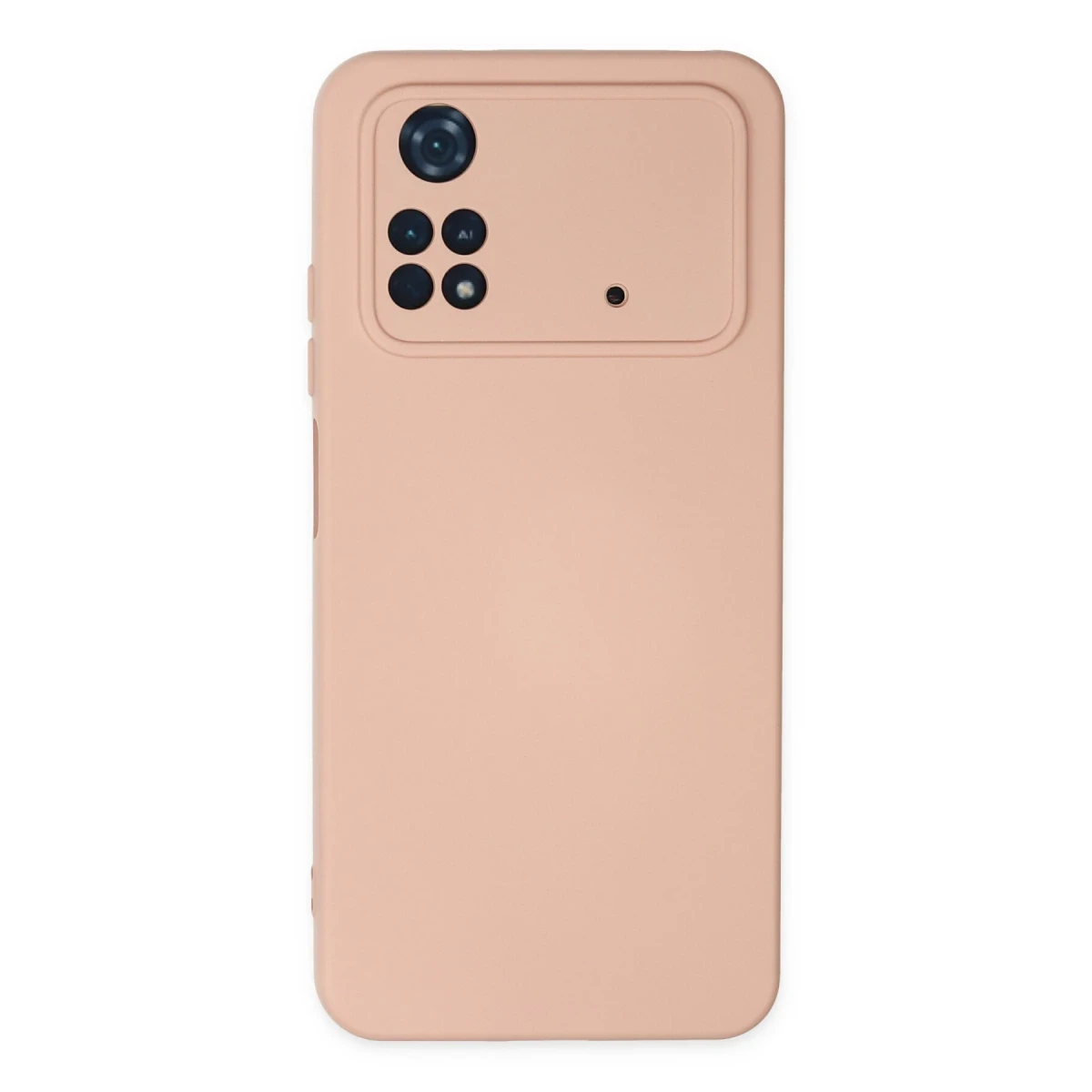 Newface Xiaomi Poco M4 Pro 4G Kılıf Nano içi Kadife Silikon - Pudra