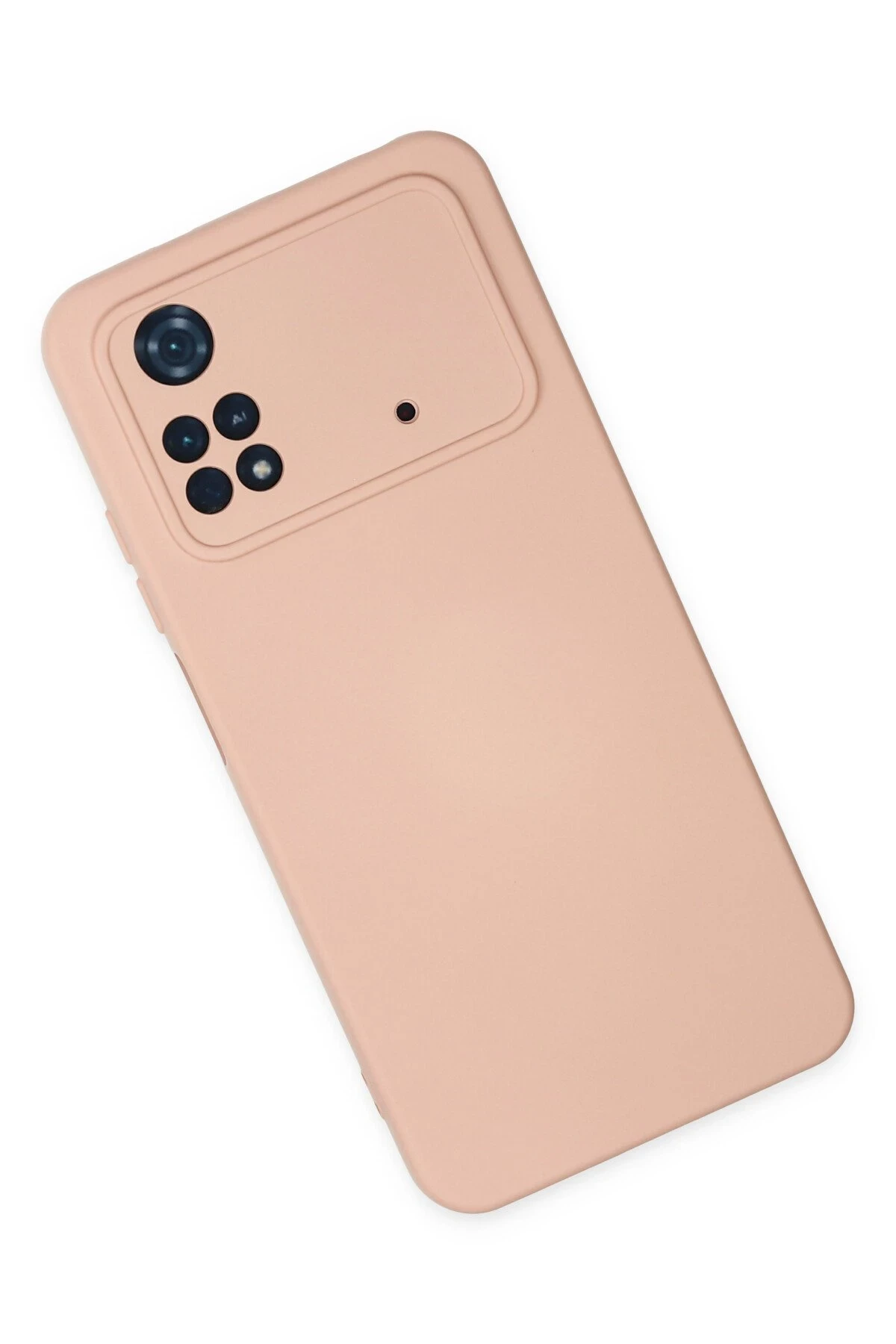 Newface Xiaomi Poco M4 Pro 4G Kılıf Nano içi Kadife Silikon - Pudra