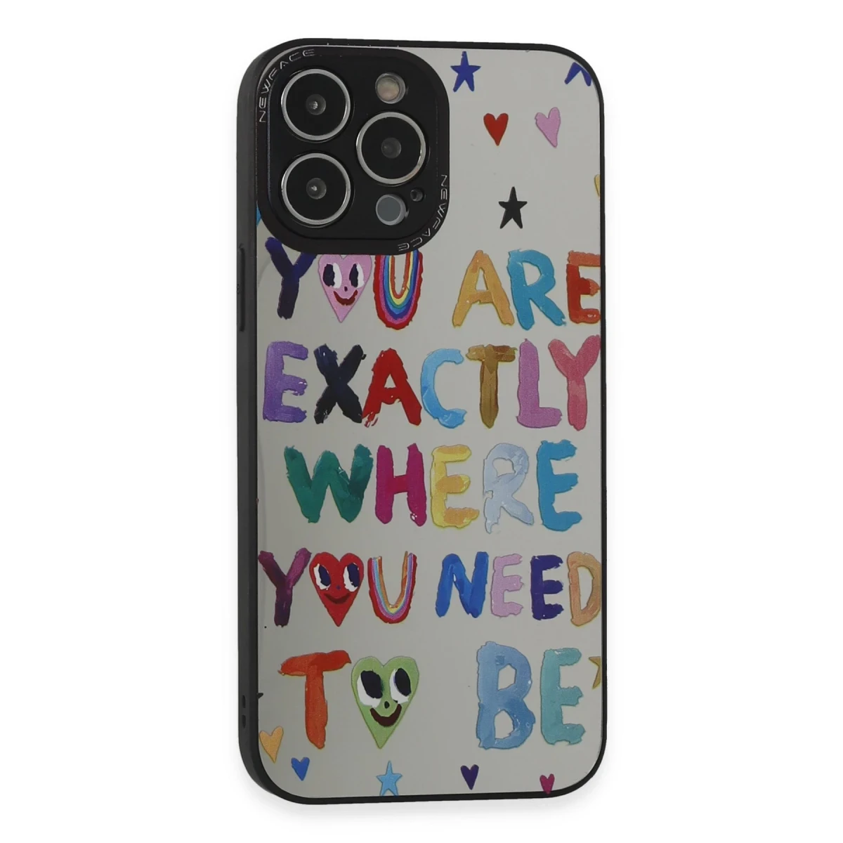 Newface Apple iPhone 14 Pro Kılıf Mirror Desenli Kapak - Mirror - 10