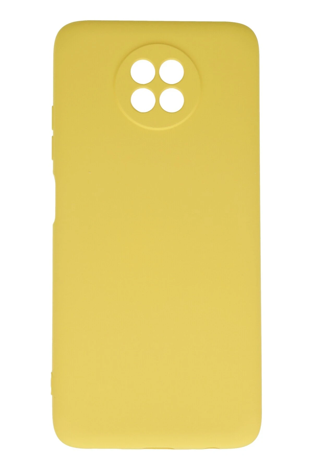 Newface Xiaomi Redmi Note 9 5G Kılıf Nano içi Kadife Silikon - Sarı