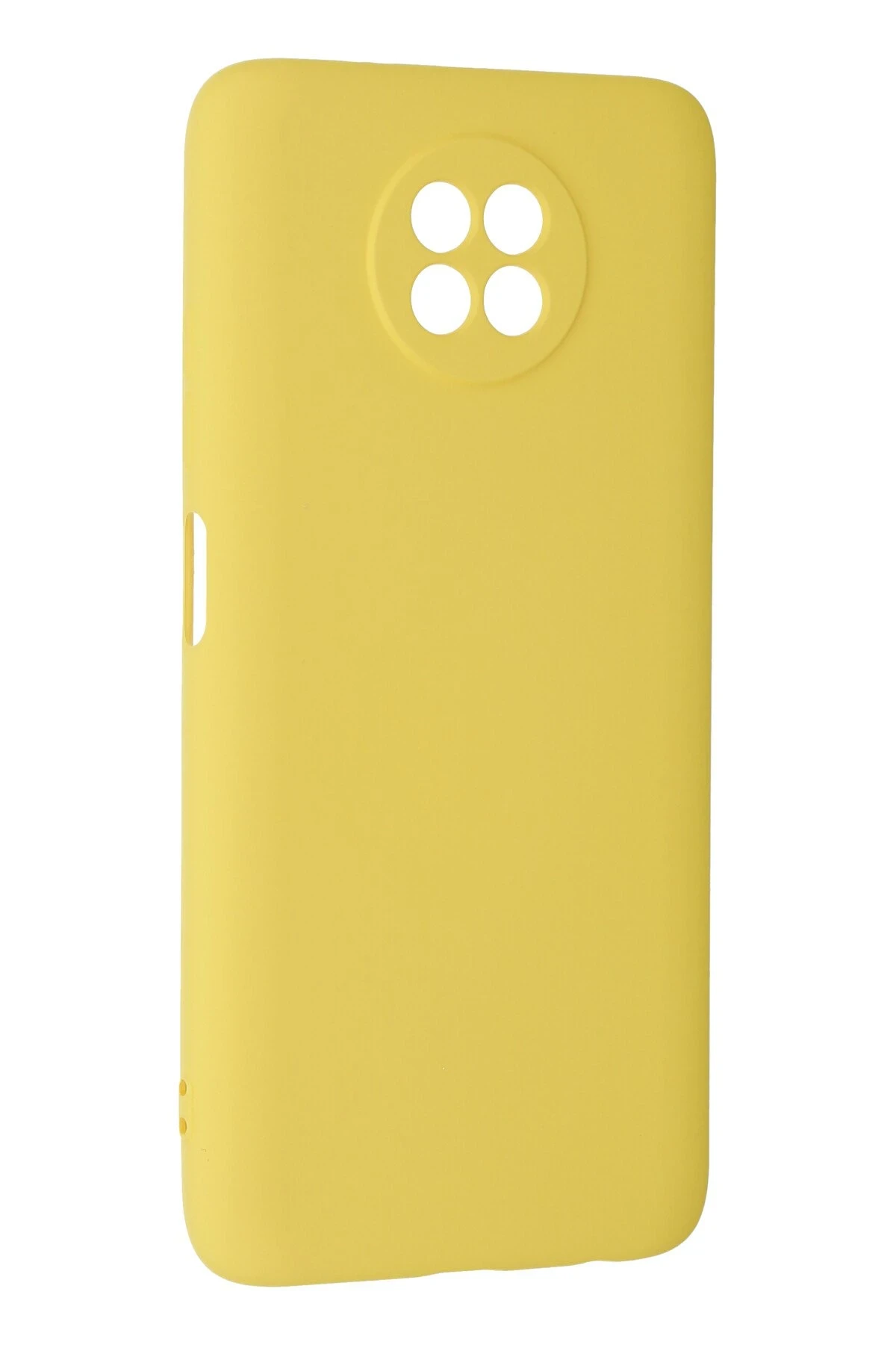 Newface Xiaomi Redmi Note 9 5G Kılıf Nano içi Kadife Silikon - Sarı