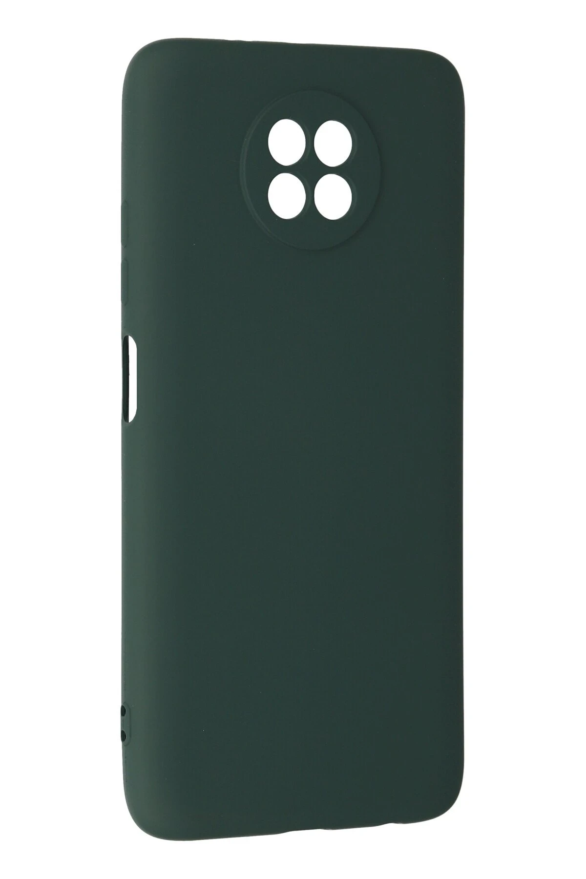 Newface Xiaomi Redmi Note 9 5G Kılıf Nano içi Kadife Silikon - Koyu Yeşil