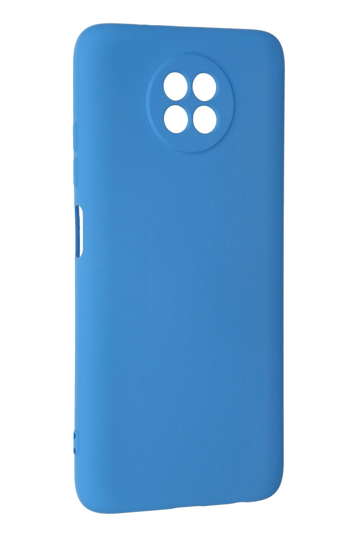 Newface Xiaomi Redmi Note 9 5G Kılıf Nano içi Kadife Silikon - Mavi