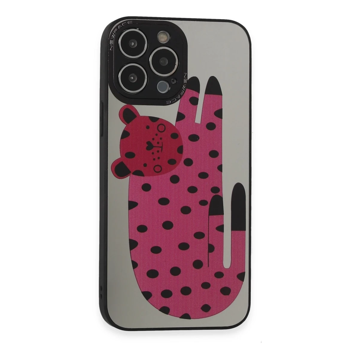 Newface Apple iPhone 14 Pro Max Kılıf Mirror Desenli Kapak - Mirror - 12