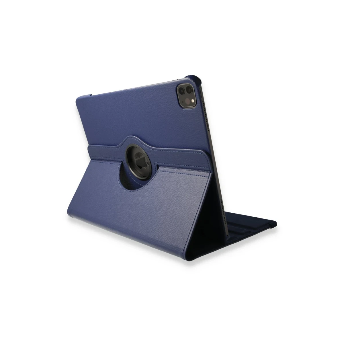 Newface Apple iPad Pro 12.9 (2021) Kılıf 360 Tablet Deri Kılıf - Lacivert