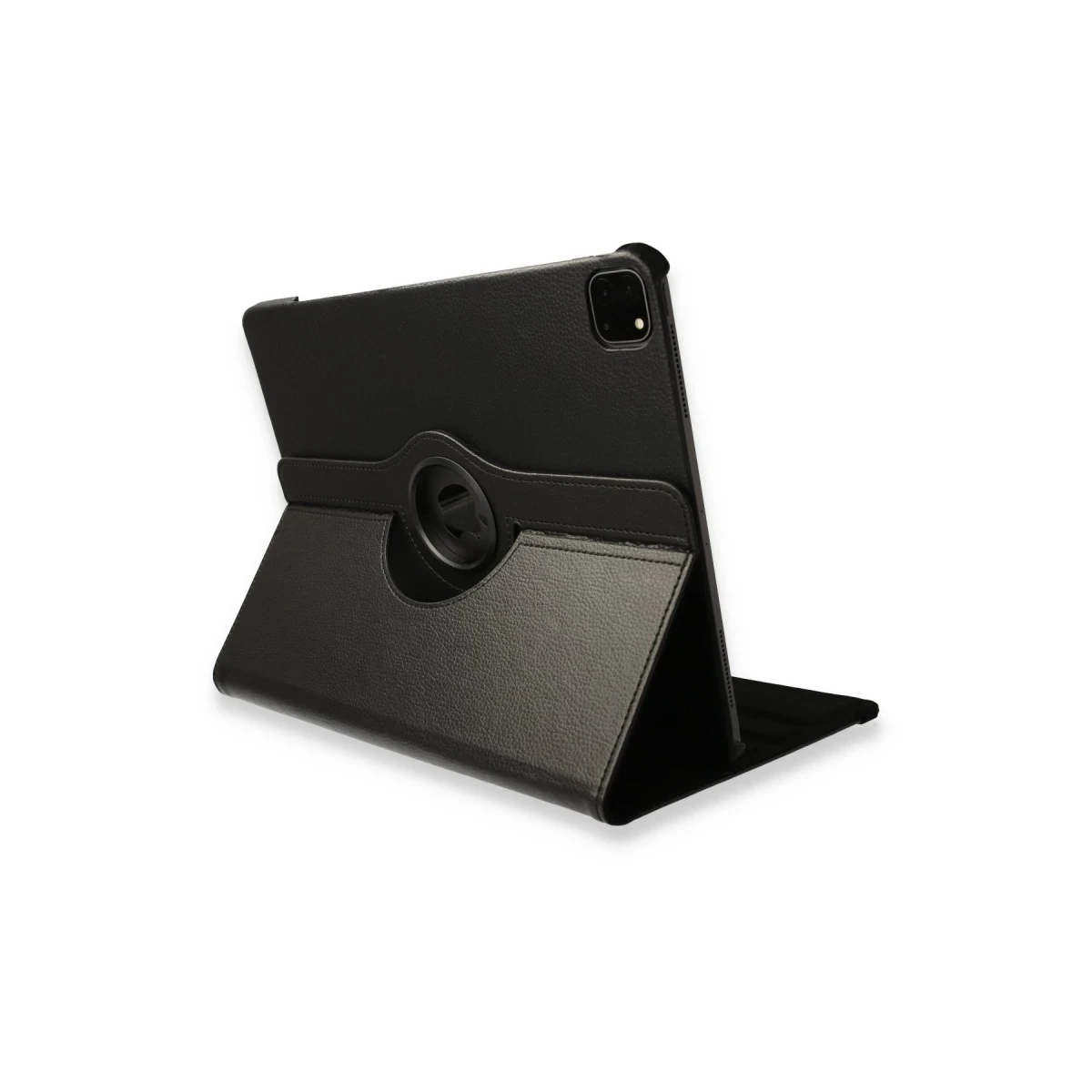 Newface Apple iPad Pro 12.9 (2021) Kılıf 360 Tablet Deri Kılıf - Siyah