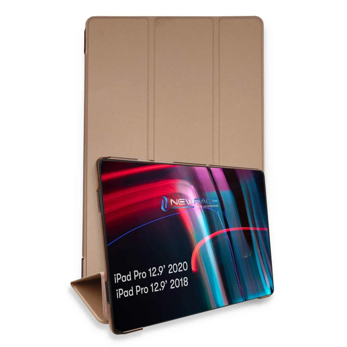 Newface Apple iPad Pro 12.9 (2021) Kılıf Tablet Smart Kılıf - Rose Gold
